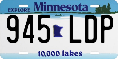 MN license plate 945LDP