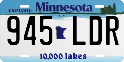MN license plate 945LDR