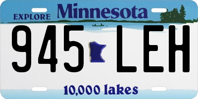 MN license plate 945LEH