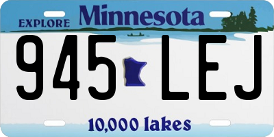MN license plate 945LEJ