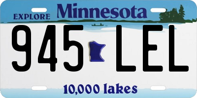 MN license plate 945LEL