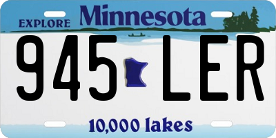 MN license plate 945LER