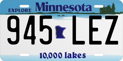 MN license plate 945LEZ