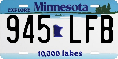 MN license plate 945LFB
