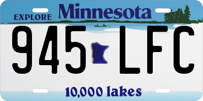 MN license plate 945LFC