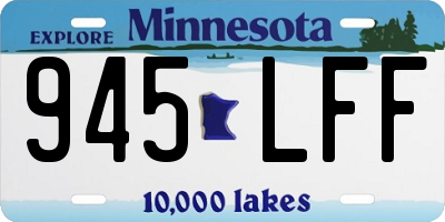 MN license plate 945LFF