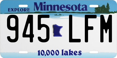 MN license plate 945LFM