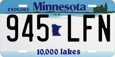 MN license plate 945LFN