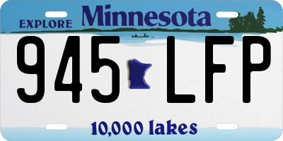 MN license plate 945LFP