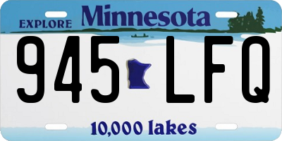 MN license plate 945LFQ