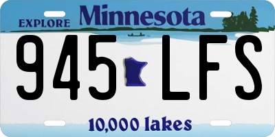 MN license plate 945LFS