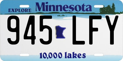 MN license plate 945LFY