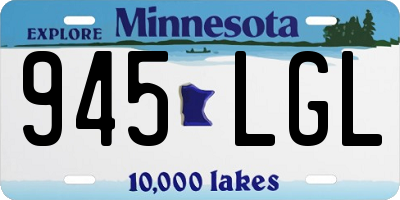 MN license plate 945LGL