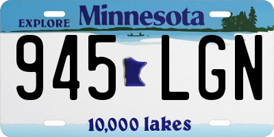 MN license plate 945LGN