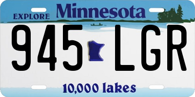 MN license plate 945LGR