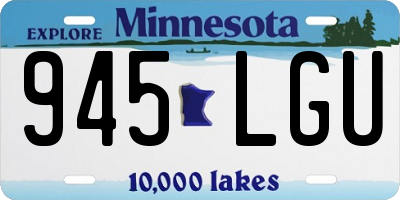 MN license plate 945LGU