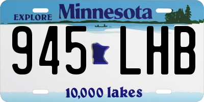 MN license plate 945LHB