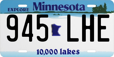MN license plate 945LHE