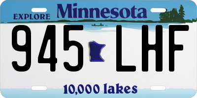 MN license plate 945LHF