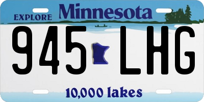 MN license plate 945LHG