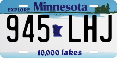 MN license plate 945LHJ