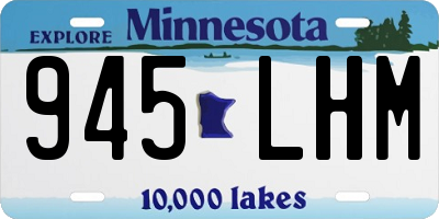 MN license plate 945LHM