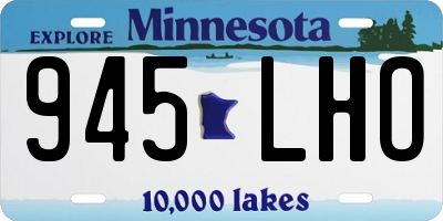 MN license plate 945LHO