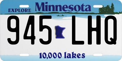 MN license plate 945LHQ