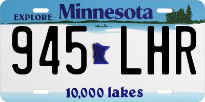 MN license plate 945LHR