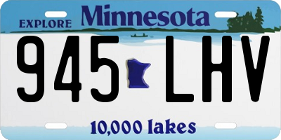 MN license plate 945LHV