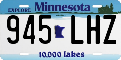 MN license plate 945LHZ
