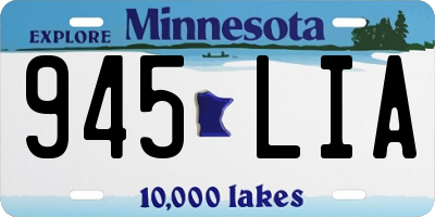 MN license plate 945LIA