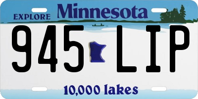 MN license plate 945LIP