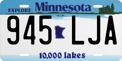 MN license plate 945LJA