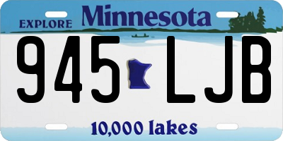 MN license plate 945LJB