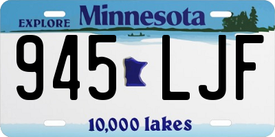 MN license plate 945LJF