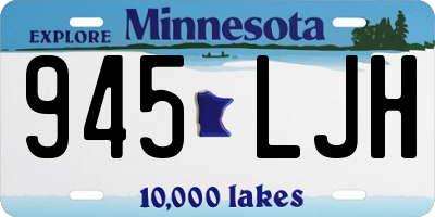 MN license plate 945LJH