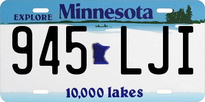 MN license plate 945LJI