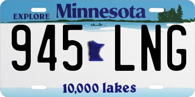 MN license plate 945LNG