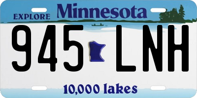 MN license plate 945LNH