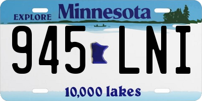 MN license plate 945LNI
