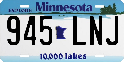 MN license plate 945LNJ