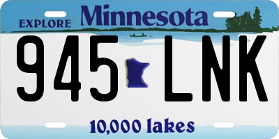 MN license plate 945LNK