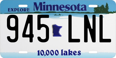 MN license plate 945LNL