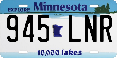 MN license plate 945LNR