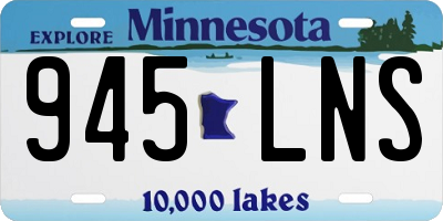 MN license plate 945LNS