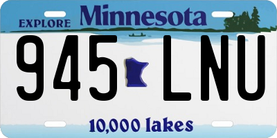 MN license plate 945LNU