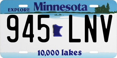 MN license plate 945LNV