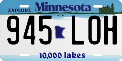 MN license plate 945LOH