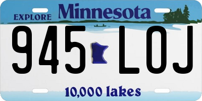 MN license plate 945LOJ